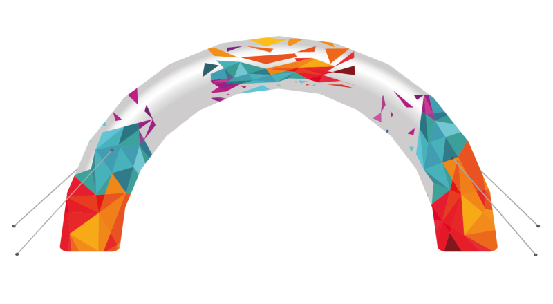 portique gonflable d'entrée