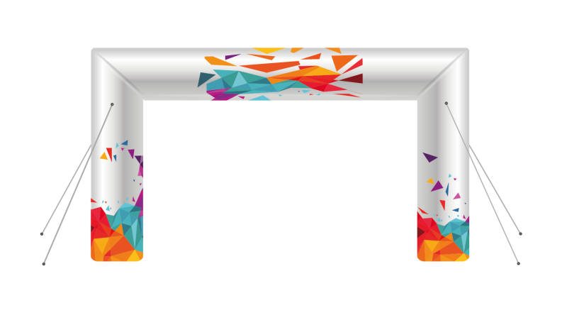 portique gonflable imprimée