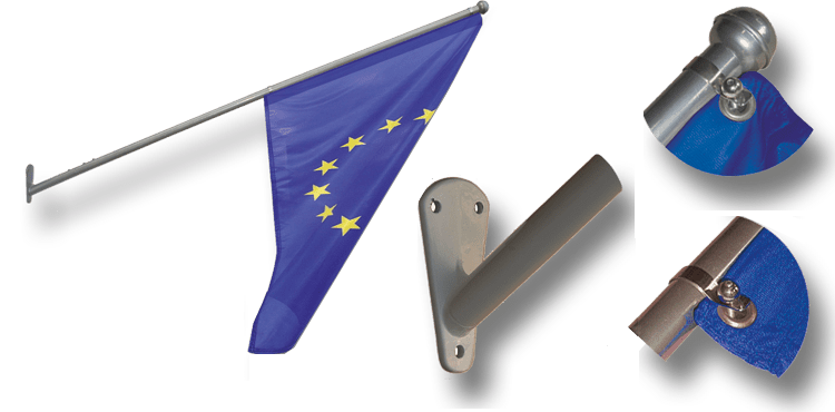 Tête De Mât De Drapeau En Alliage D'Aluminium - Ornement Décoratif Pour Mât Intérieur/Extérieur, Support Mural Ou Voiture - 9