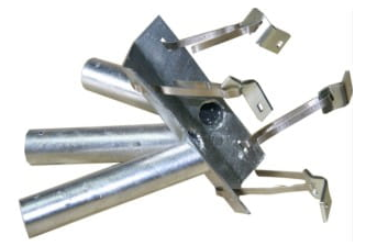 Drapeau incliné en marbre stable