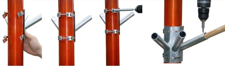 Bannière incliné en marbre institutionnel