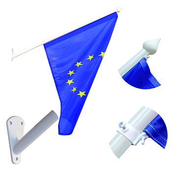 support mural pour drapeau