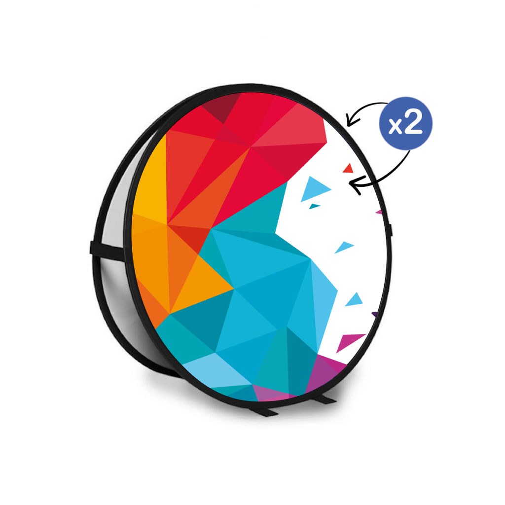 Bannière pop-up en bois de protocole