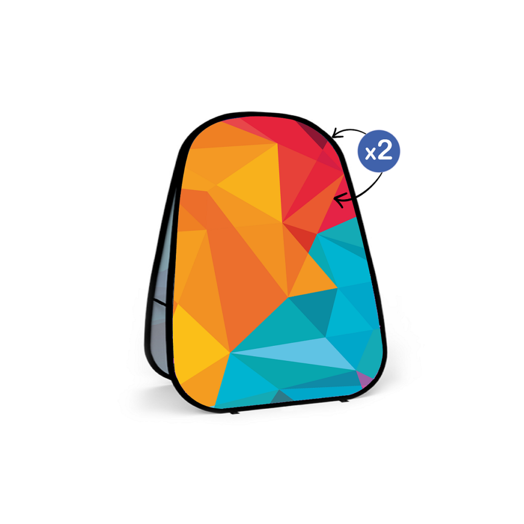 Drapeau pop-up en bois de bureau