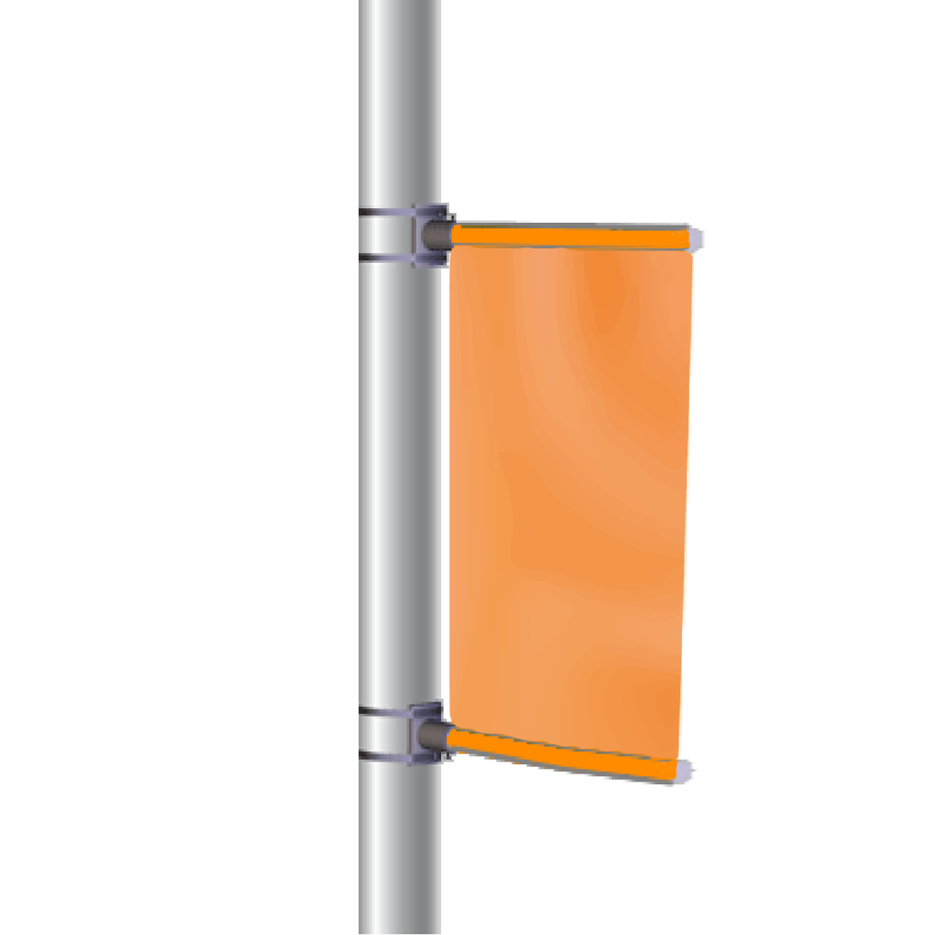 drapeau pour poteau éclairage