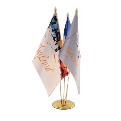 Drapeau de table en bois de prestige