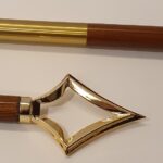 hampe pour drapeau en granit noir