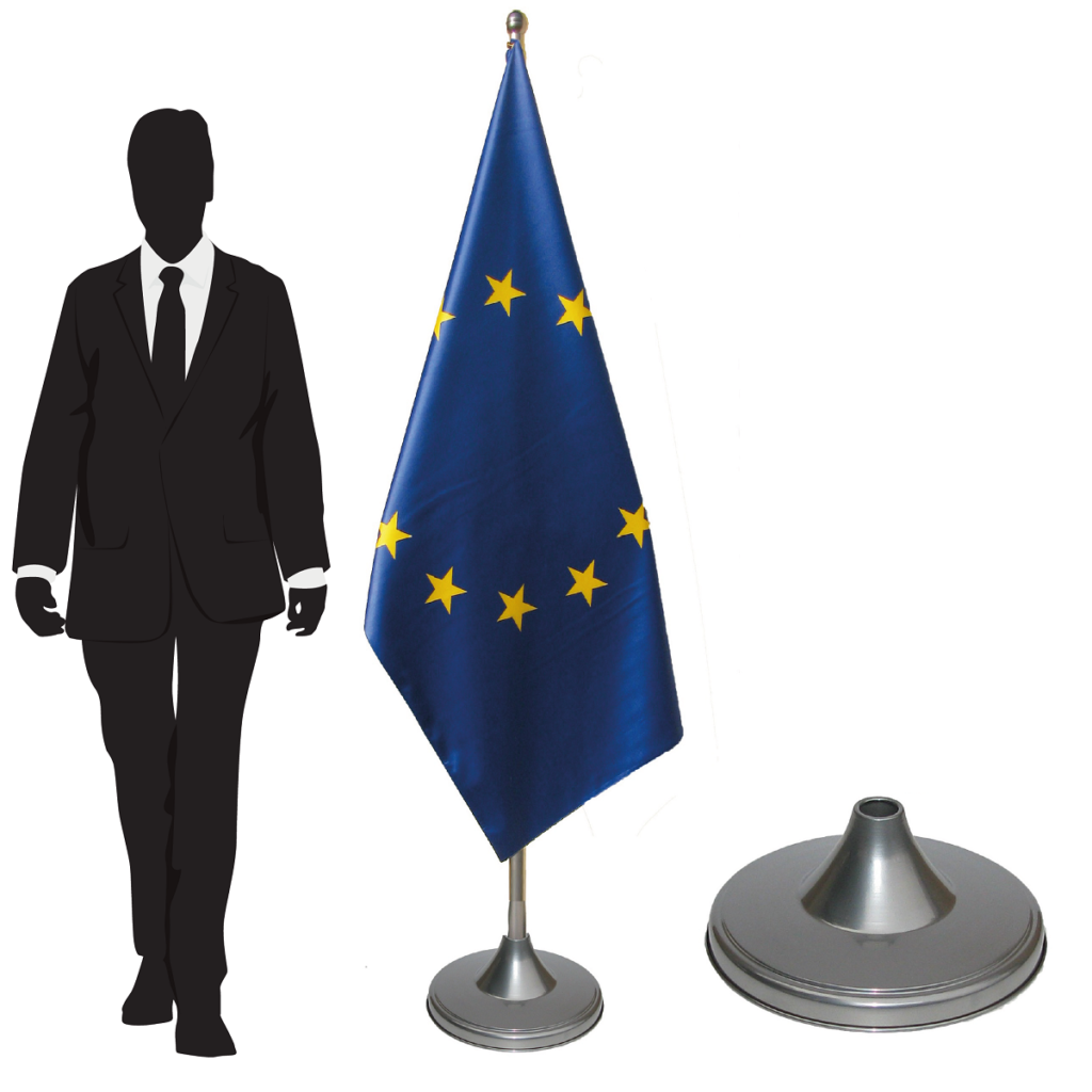 pied porte-drapeau en marbre lourd