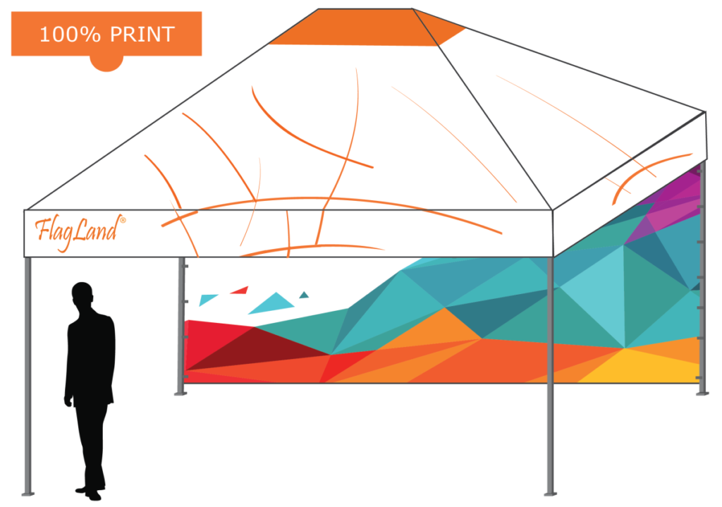 tente pliante personnalisable