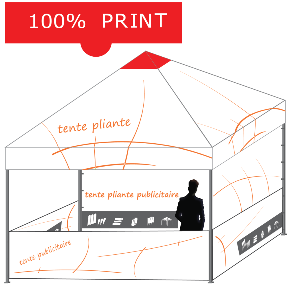 tente pliante personnalisable