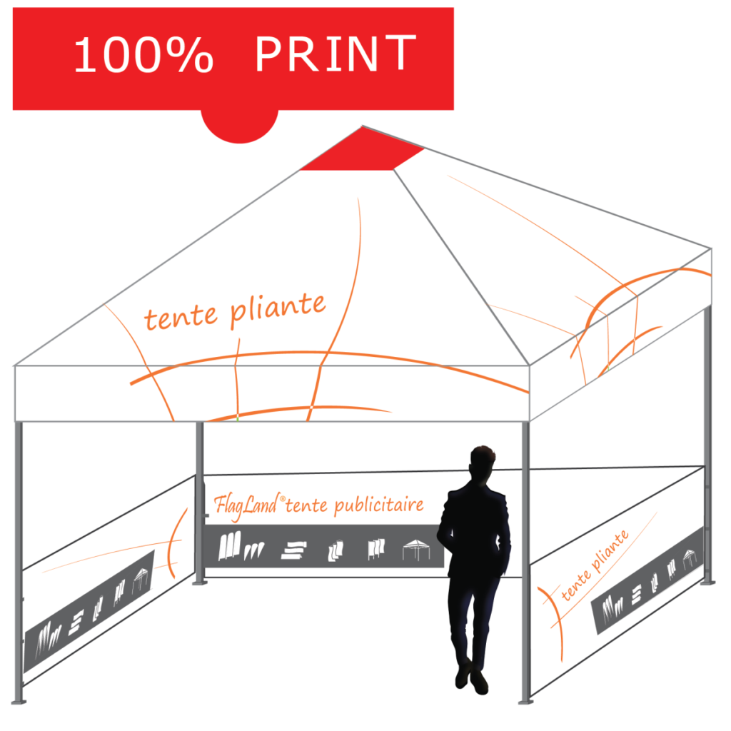 tente pliante personnalisable