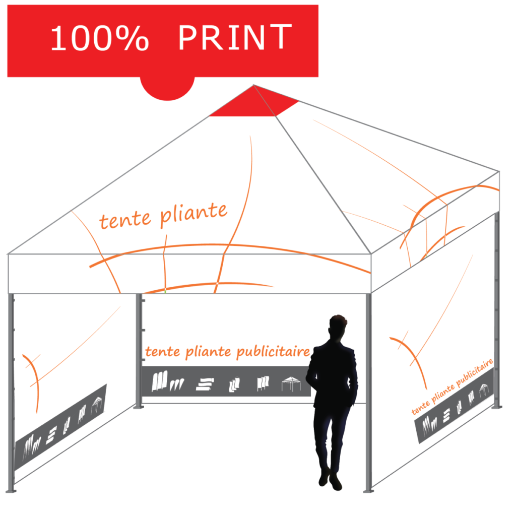 tente pliante personnalisable