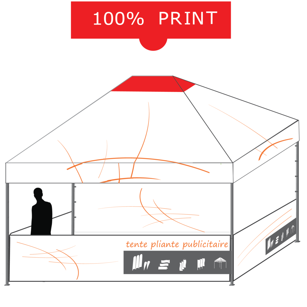 tente pliante personnalisable