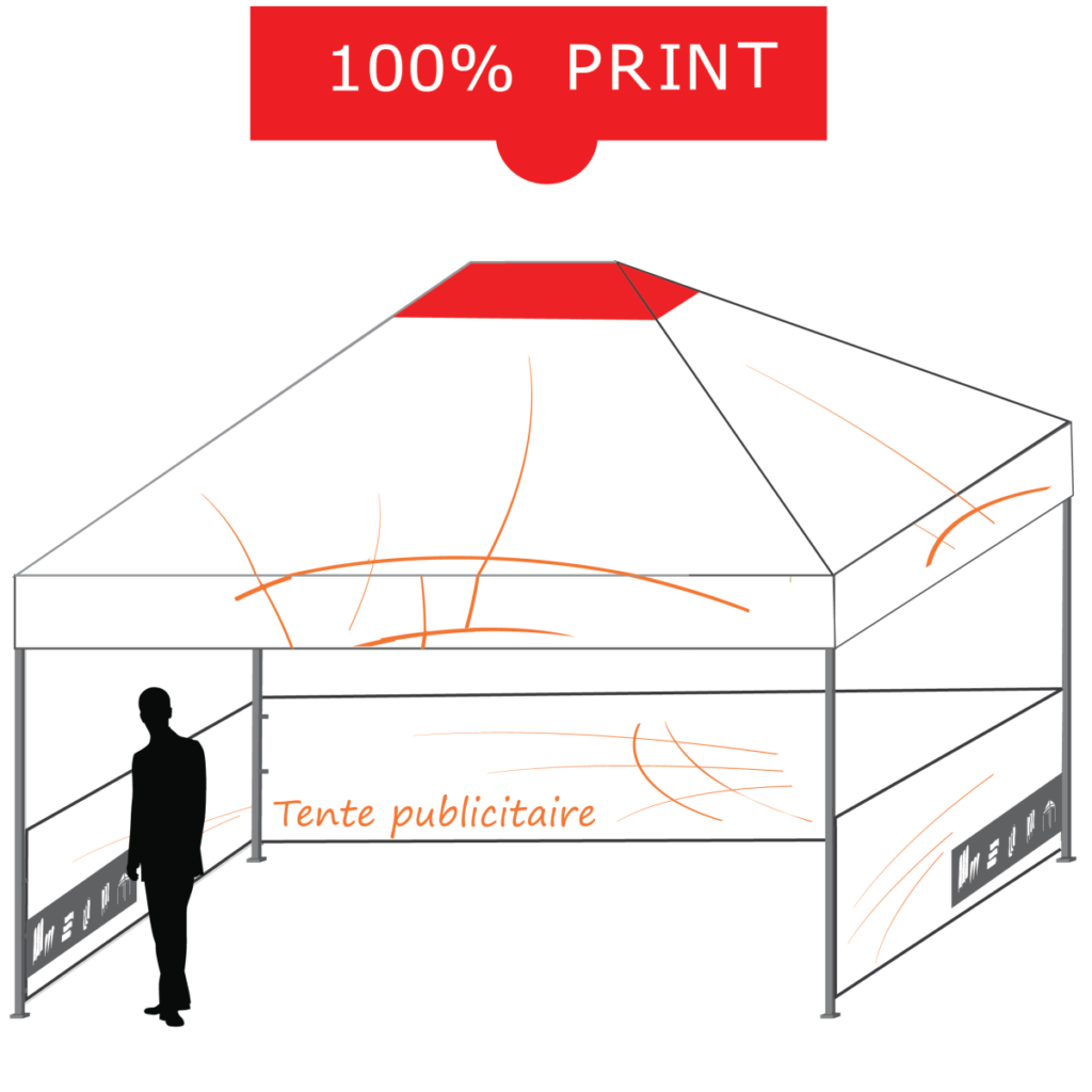 tente pliante personnalisable