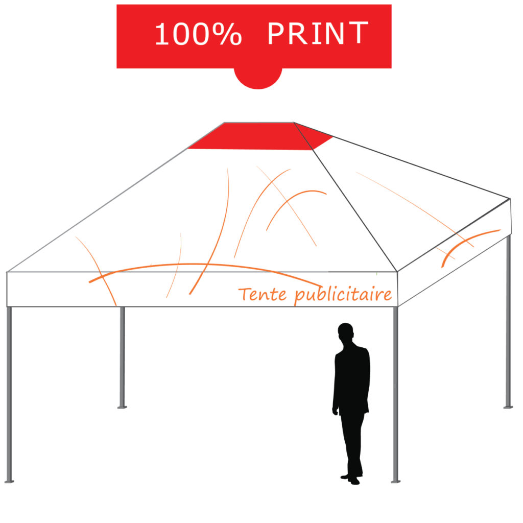 tente pliante personnalisable