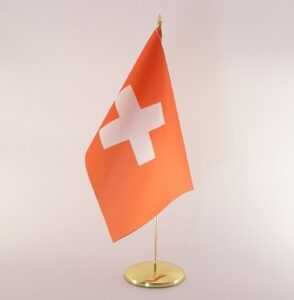 Drapeau de table en marbre stable