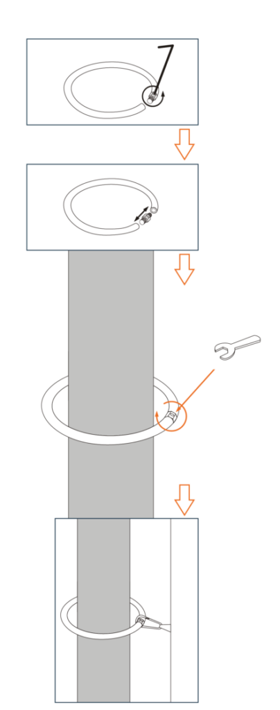 support mât drapeau diplomatique
