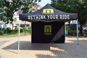 tente pliante publicitaire