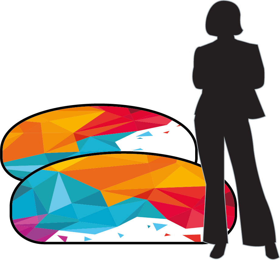 Bannière pop-up en marbre classique