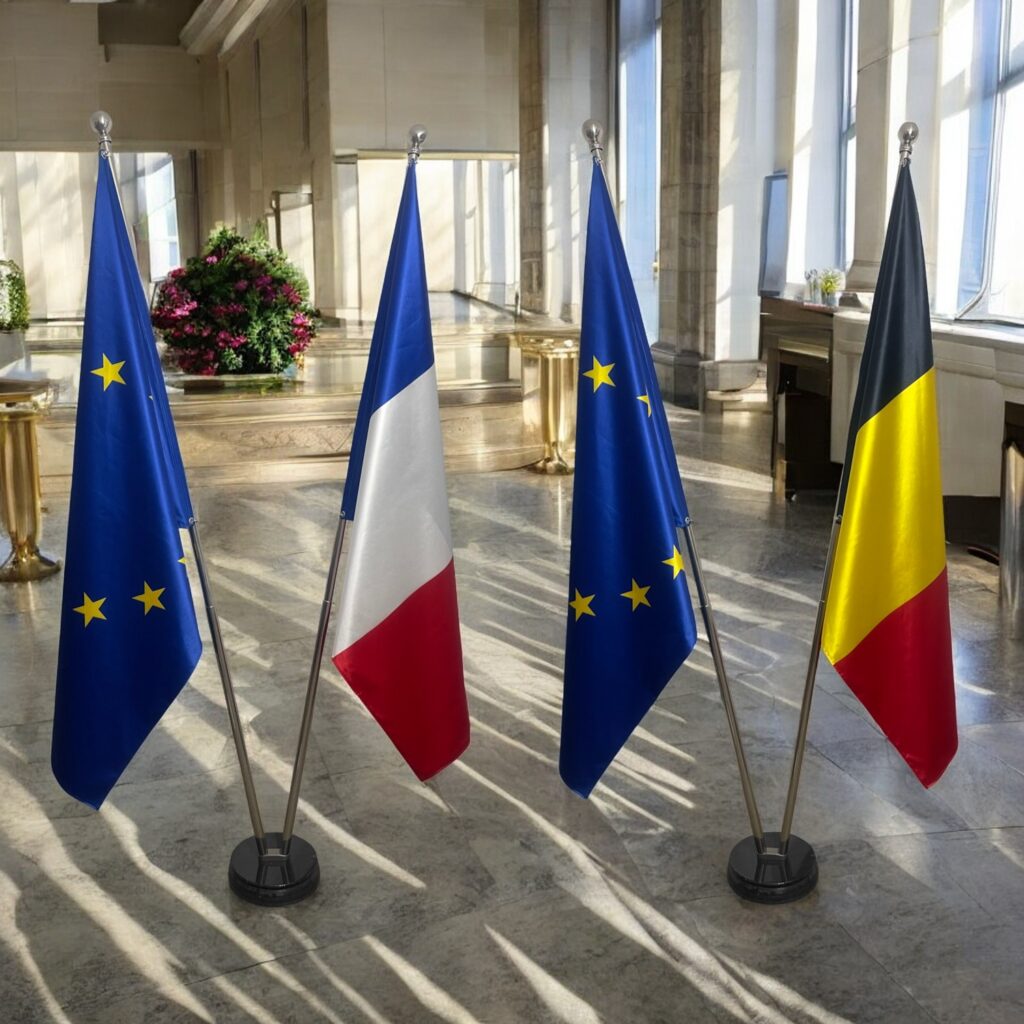 Drapeau mat en marbre moderne