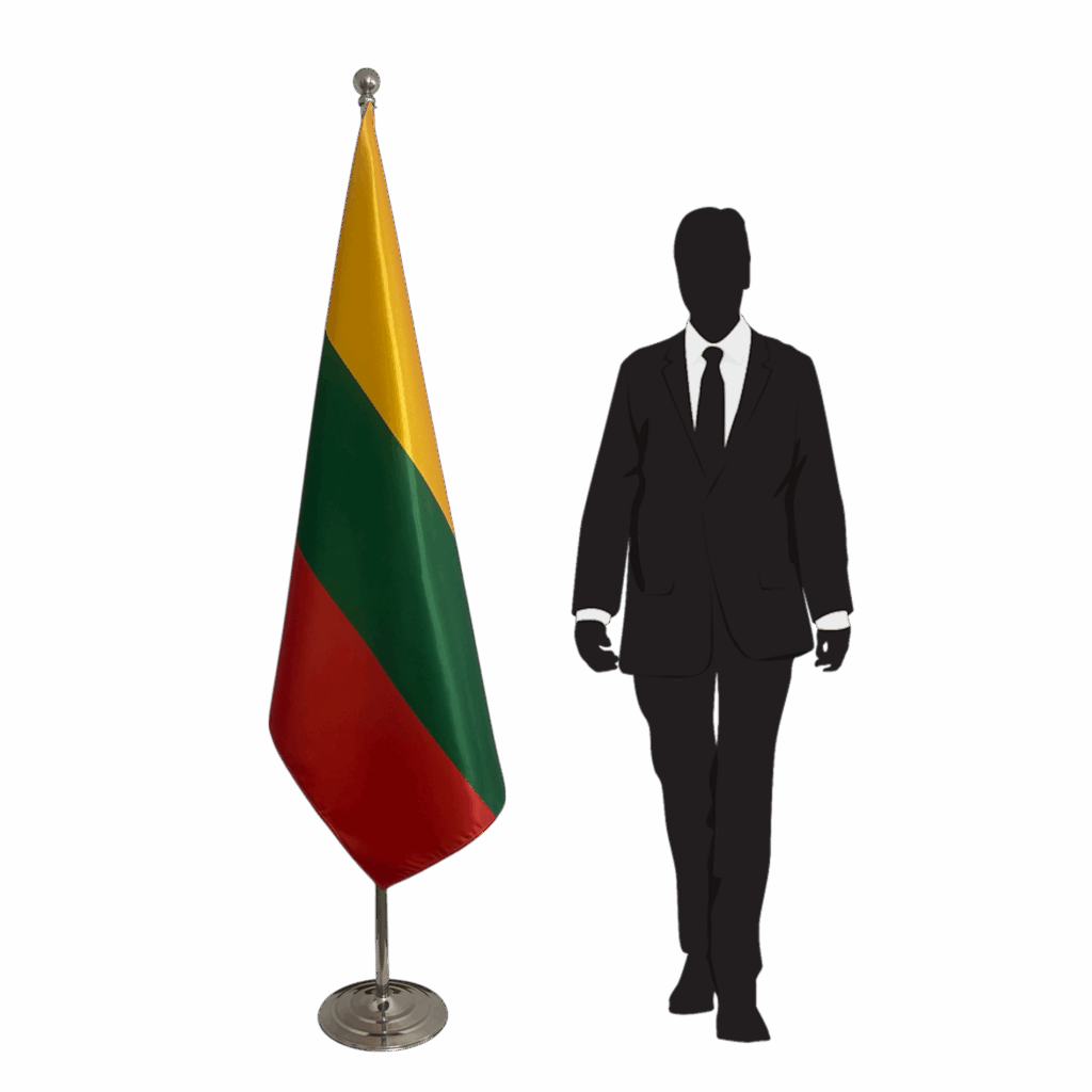 Bannière Lituanie en marbre diplomatique