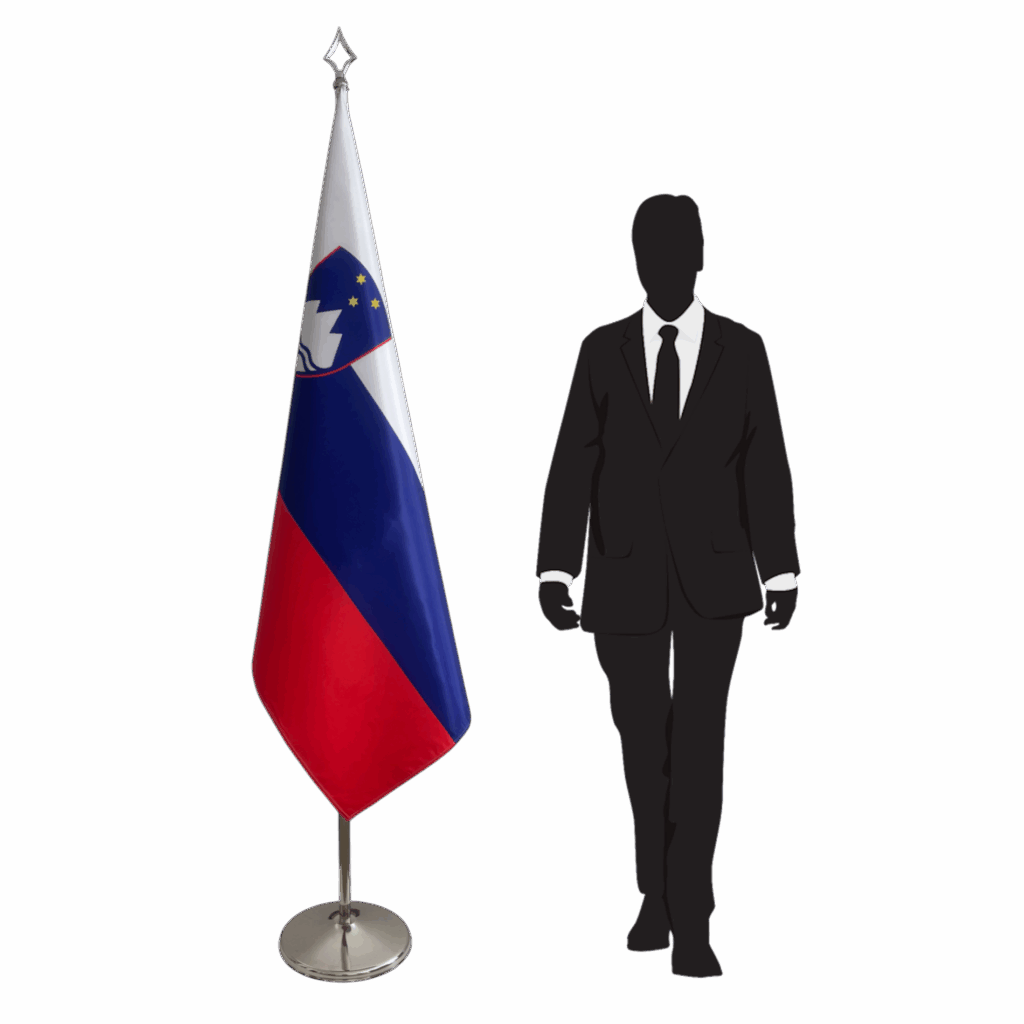 Pavillon Slovénie sur socle en marbre de bureau