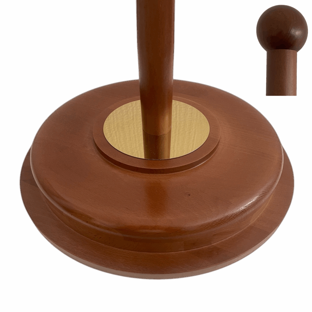 support pied drapeau bois de protocole