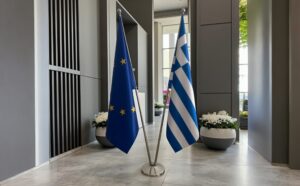drapeau Grèce et l'UE