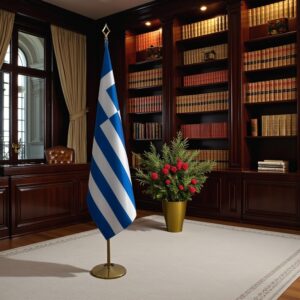 Pavillon Grèce sur socle en marbre lourd