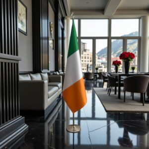 drapeau Irlande sur pied