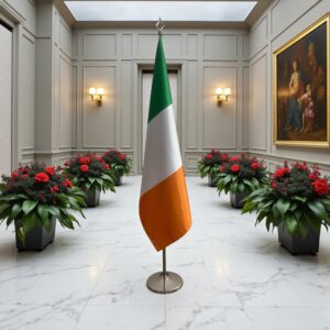 Pavillon Irlande sur socle en marbre de bureau