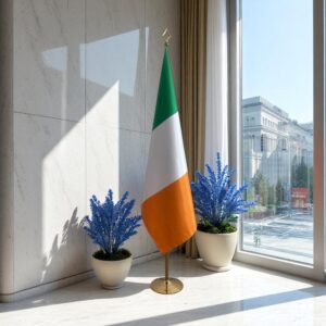 drapeau Irlande avec mat