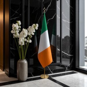 drapeau Irlande avec mat