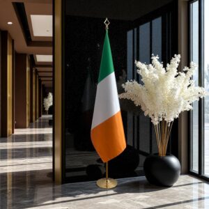 drapeau Irlande avec mat