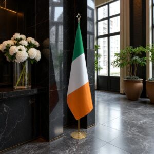 drapeau Irlande avec mat