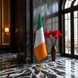 drapeau Irlande avec mat