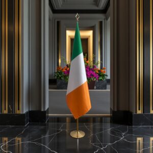 drapeau Irlande avec socle