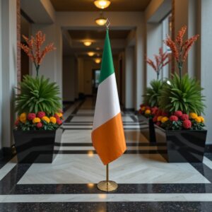 drapeau Irlande avec socle