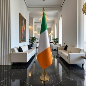 Pavillon Irlande avec socle en inox stable