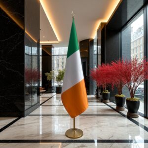 drapeau Irlande avec mat