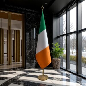 drapeau Irlande avec mat