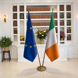 drapeau Irlande avec mat