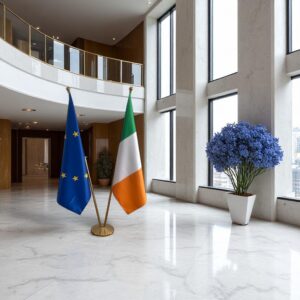 drapeau Irlande avec mat