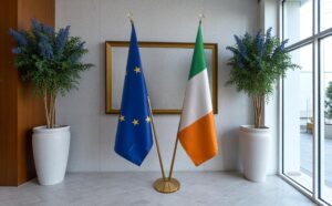 drapeau Irlande avec mat