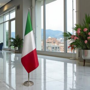 drapeau Italie sur pied