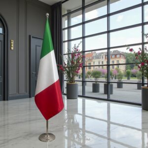 drapeau Italie sur pied