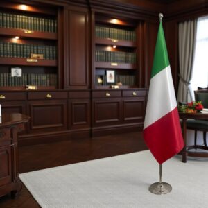 drapeau Italie sur pied