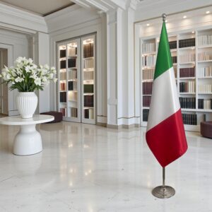 drapeau Italie sur pied