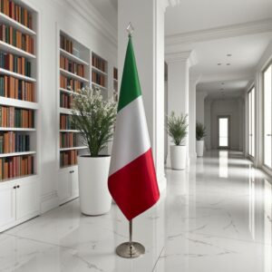 drapeau Italie sur pied
