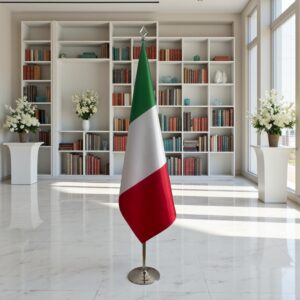 drapeau Italie sur hampe